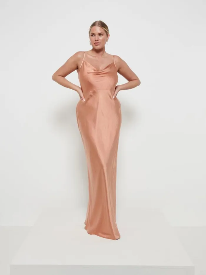 Pretty Lavish Bridesmaid Dresses Keisha Maxi Bridesmaid Dress Matte Cinnamon 8211 Women