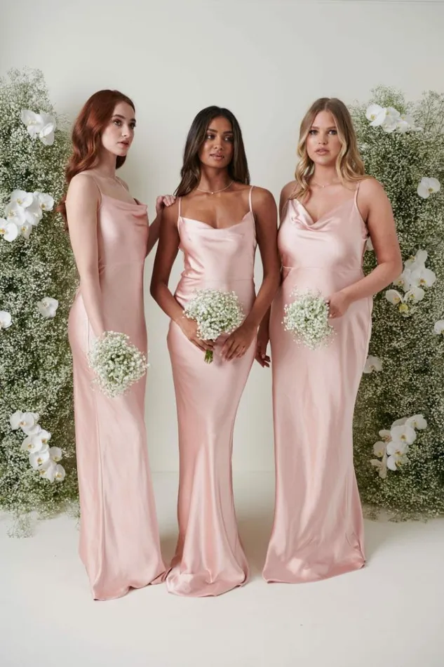 Pretty Lavish Bridesmaid Dresses Keisha Maxi Bridesmaid Dress Matte True Blush 8211 Women