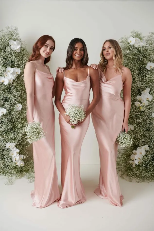 Pretty Lavish Bridesmaid Dresses Keisha Maxi Bridesmaid Dress Matte True Blush 8211 Women