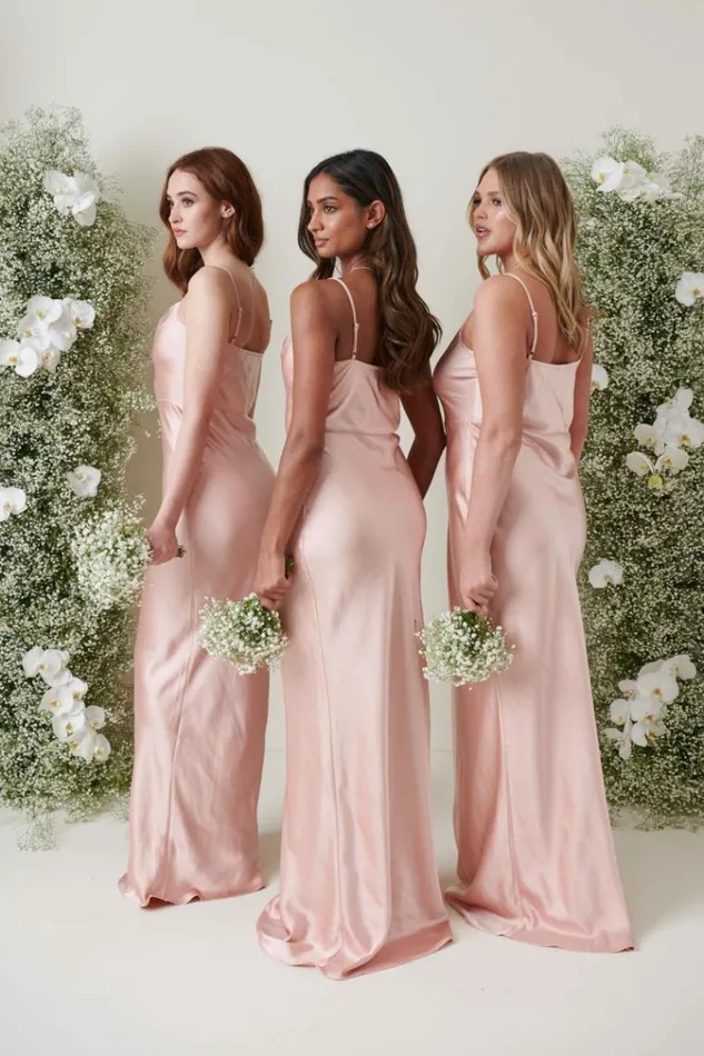 Pretty Lavish Bridesmaid Dresses Keisha Maxi Bridesmaid Dress Matte True Blush 8211 Women