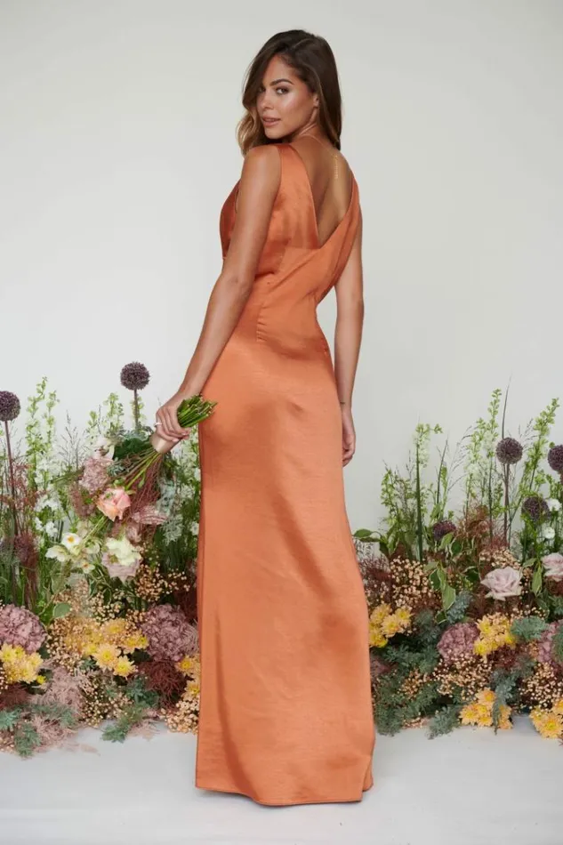 Pretty Lavish Bridesmaid Dresses Piper Maxi Bridesmaid Dress Copper 8211 Women