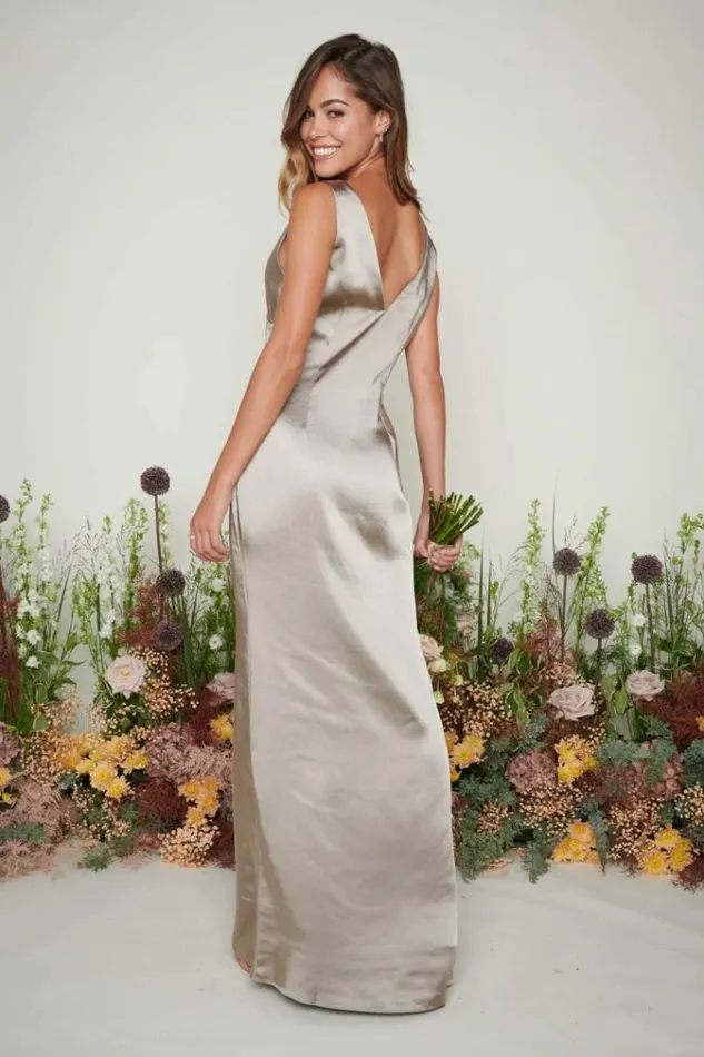 Pretty Lavish Bridesmaid Dresses Piper Maxi Bridesmaid Dress Olive Grey 8211 Women