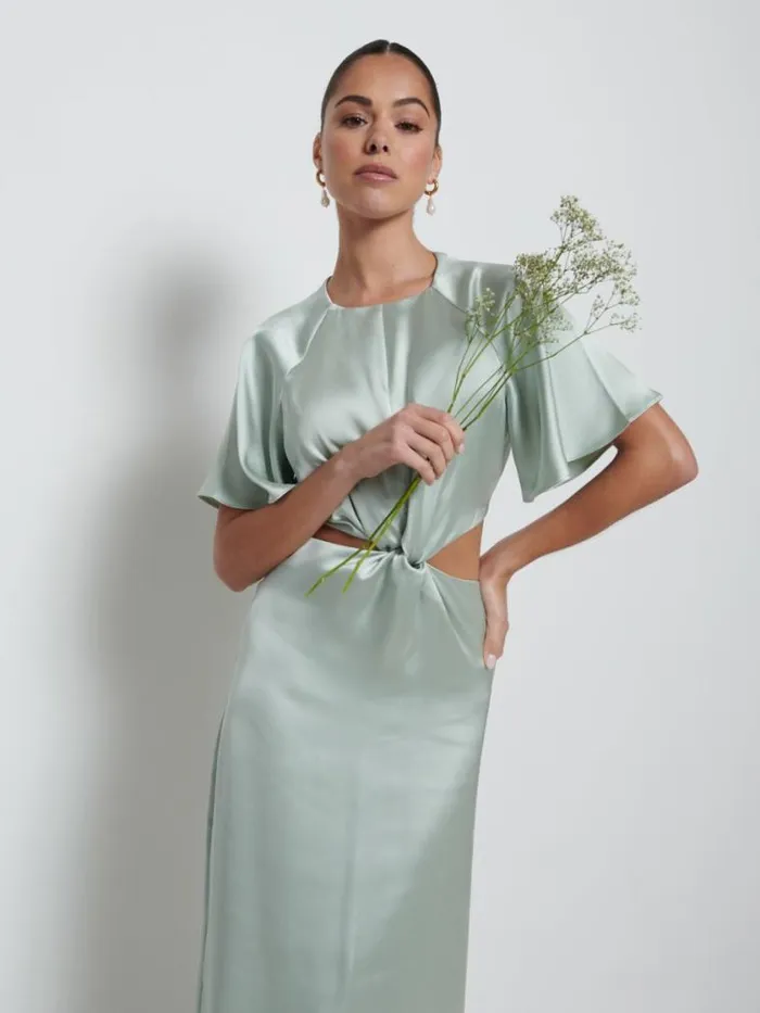 Pretty Lavish Bridesmaid Dresses Zara Twist Knot Bridesmaid Dress Sage 8211 Women