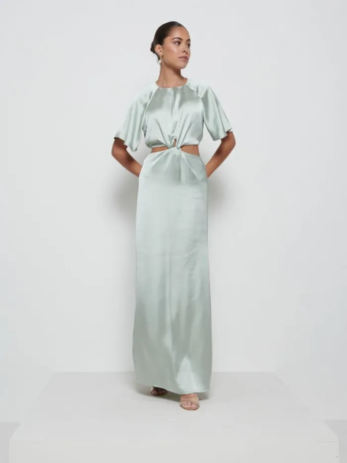 Pretty Lavish Bridesmaid Dresses Zara Twist Knot Bridesmaid Dress Sage 8211 Women
