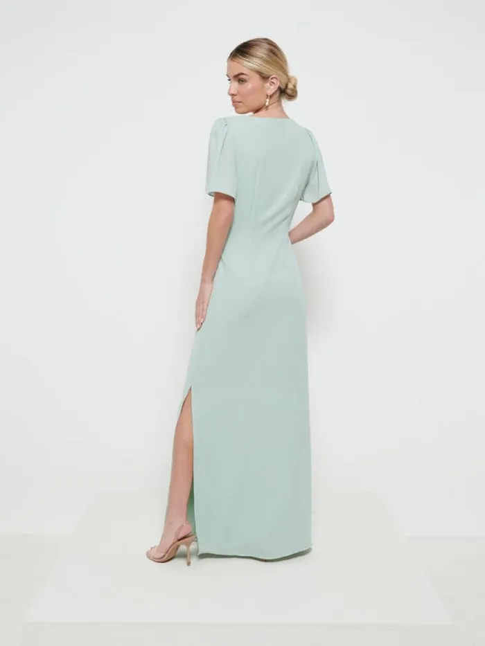Pretty Lavish Chiffon Bridesmaid Dresses Edie Chiffon Maxi Bridesmaids Dress Sage 8211 Women