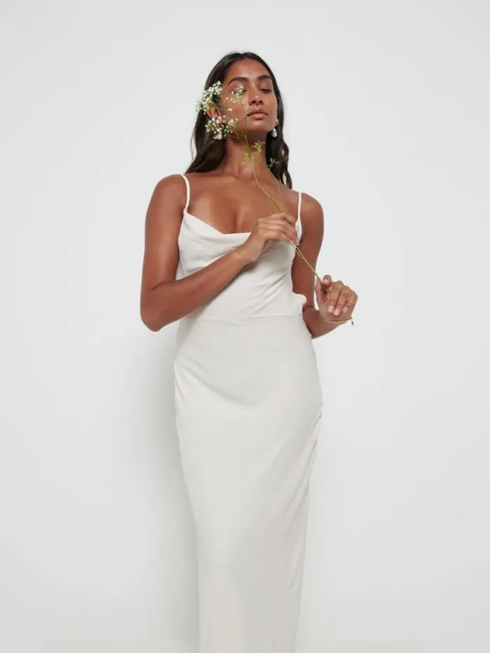 Pretty Lavish Chiffon Bridesmaid Dresses Keisha Chiffon Maxi Bridesmaid Dress Champagne 8211 Women