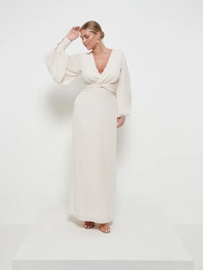 Pretty Lavish Chiffon Bridesmaid Dresses Nellie Knot Maxi Bridesmaid Dress Champagne 8211 Women Pretty Lavish Chiffon Bridesmaid Dresses Nellie Knot Maxi Bridesmaid Dress Champagne 8211 Women