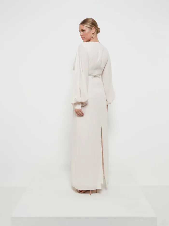 Pretty Lavish Chiffon Bridesmaid Dresses Nellie Knot Maxi Bridesmaid Dress Champagne 8211 Women