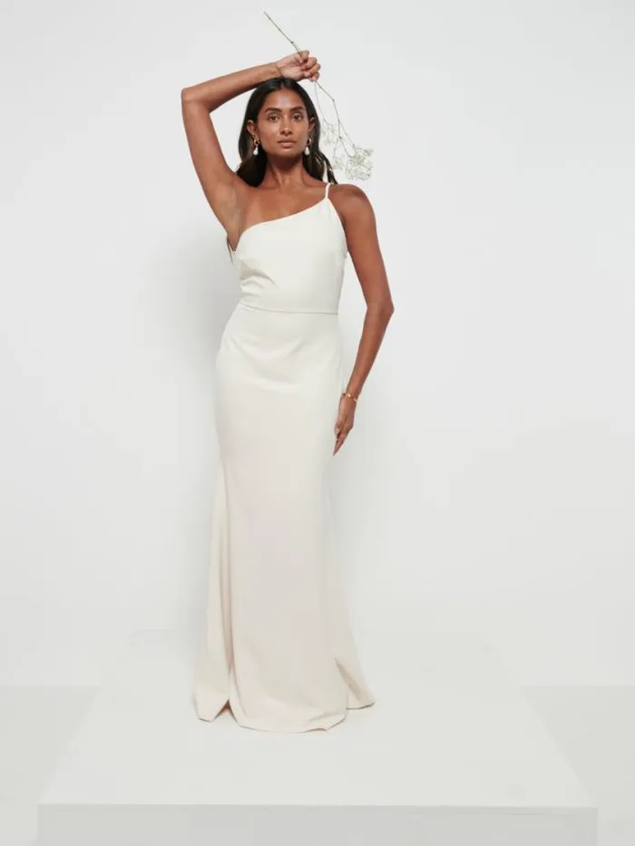 Pretty Lavish Crepe Bridesmaid Dresses Amelia Crepe Maxi Bridesmaid Dress Champagne 8211 Women Pretty Lavish Crepe Bridesmaid Dresses Amelia Crepe Maxi Bridesmaid Dress Champagne 8211 Women