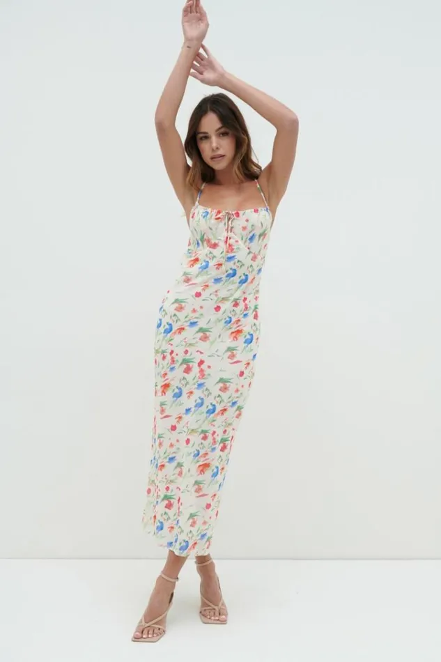 Pretty Lavish Dresses Gia Tie Midaxi Dress Dainty Floral 8211 Women