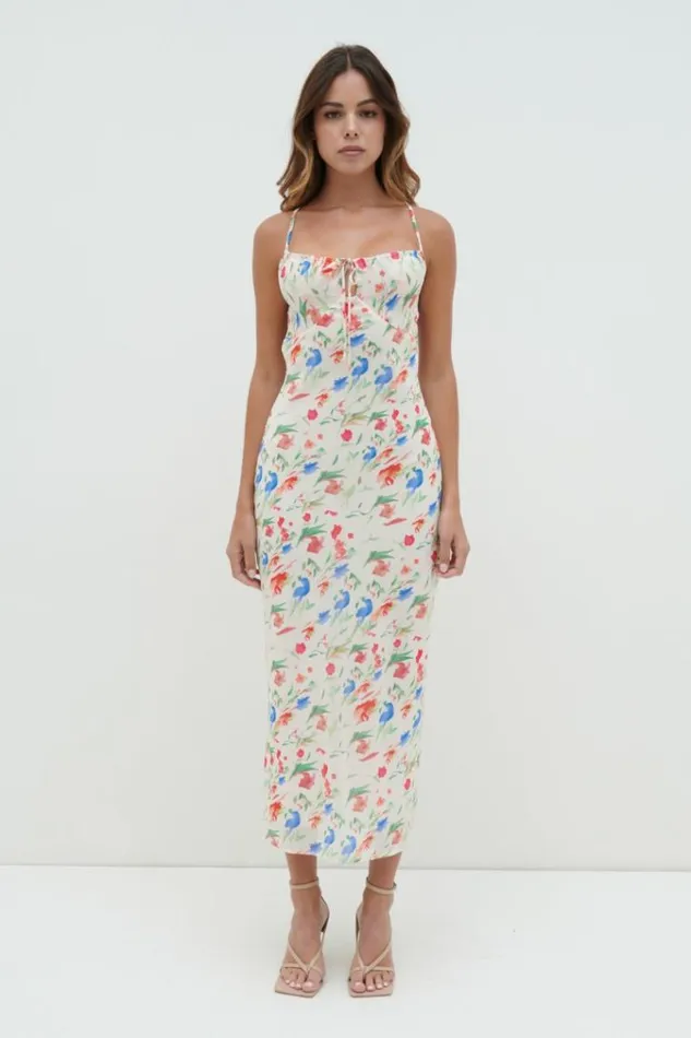 Pretty Lavish Dresses Gia Tie Midaxi Dress Dainty Floral 8211 Women