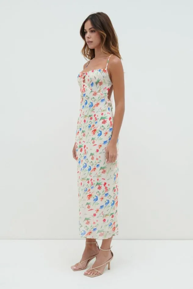 Pretty Lavish Dresses Gia Tie Midaxi Dress Dainty Floral 8211 Women