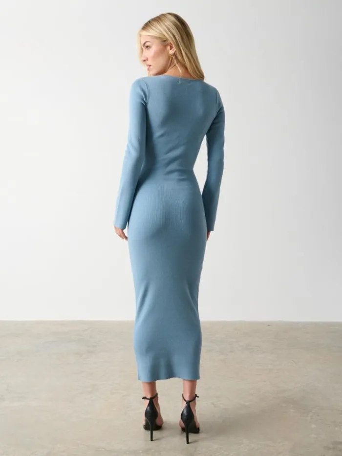 Pretty Lavish Dresses Jacklin Wrap Midaxi Dress Dusty Blue 8211 Women