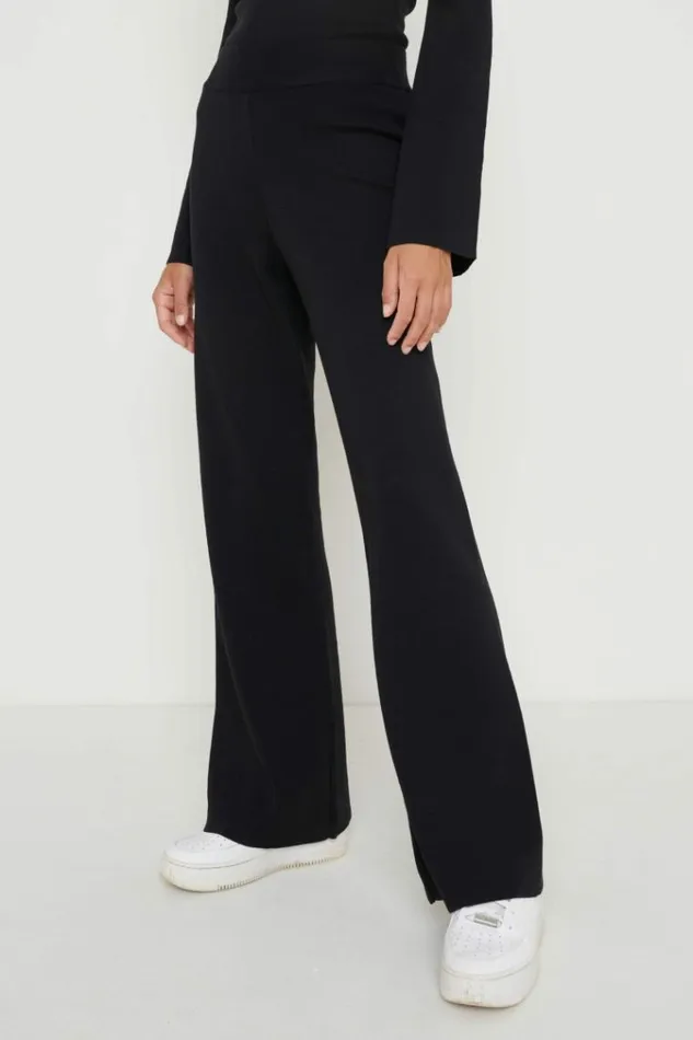 Pretty Lavish Knitwear Hayden Knit Trousers Black 8211 Women