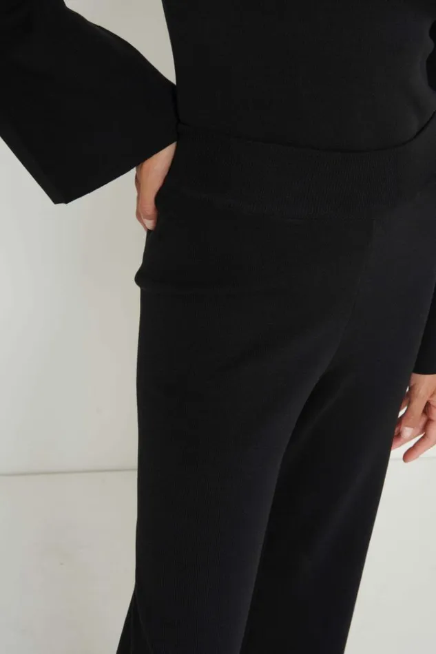 Pretty Lavish Knitwear Hayden Knit Trousers Black 8211 Women