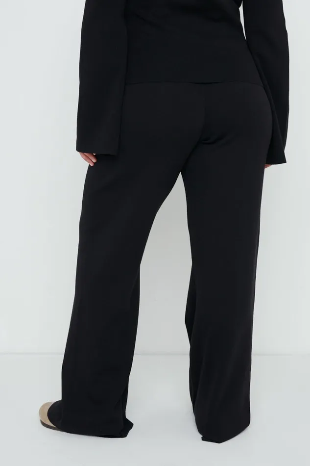 Pretty Lavish Knitwear Hayden Knit Trousers Black 8211 Women