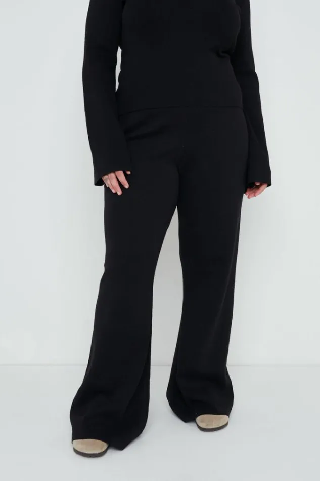 Pretty Lavish Knitwear Hayden Knit Trousers Black 8211 Women