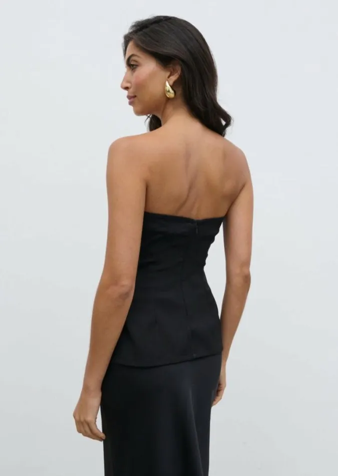 Pretty Lavish Tops Avis Bandeau Embellished Top Black 8211 Women