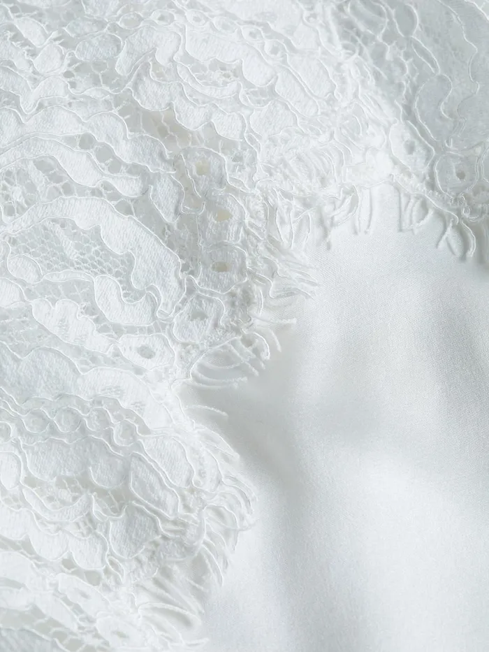 Priya Silk Lace Camisole White Women L039Agence Blouses and Tops