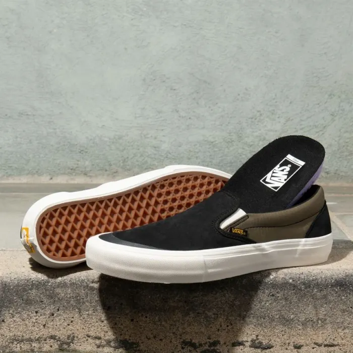 Pro Skate Vans Men Surplus SlipOn Pro BlackMilitary