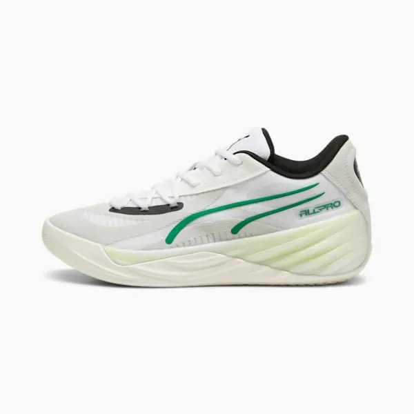 Puma Basketball AllPro NITRO 039s Basketball Shoes Warm Whiteglacial Grayarchive Green 8211 Men Puma Basketball AllPro NITRO 039s Basketball Shoes Warm Whiteglacial Grayarchive Green 8211 Men