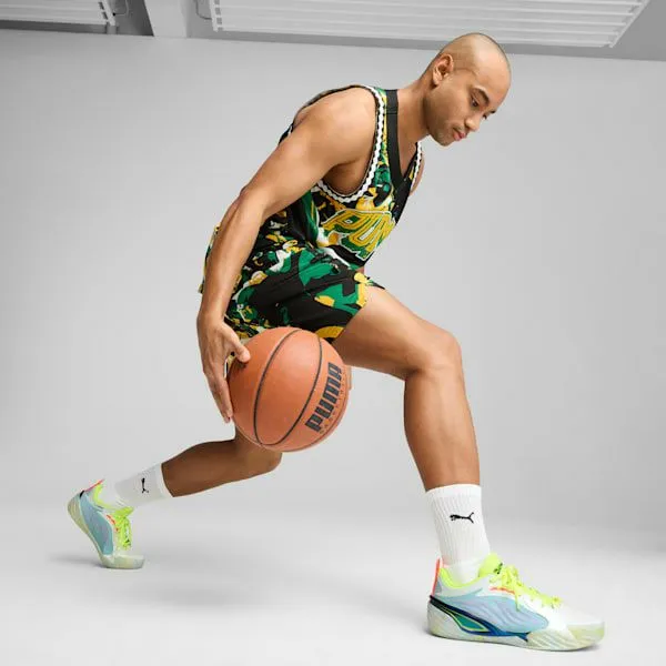 Puma Basketball AllPro NITRO Elite 039s Basketball Shoes Light Aquayellow Alert 8211 Men Puma Basketball AllPro NITRO Elite 039s Basketball Shoes Light Aquayellow Alert 8211 Men