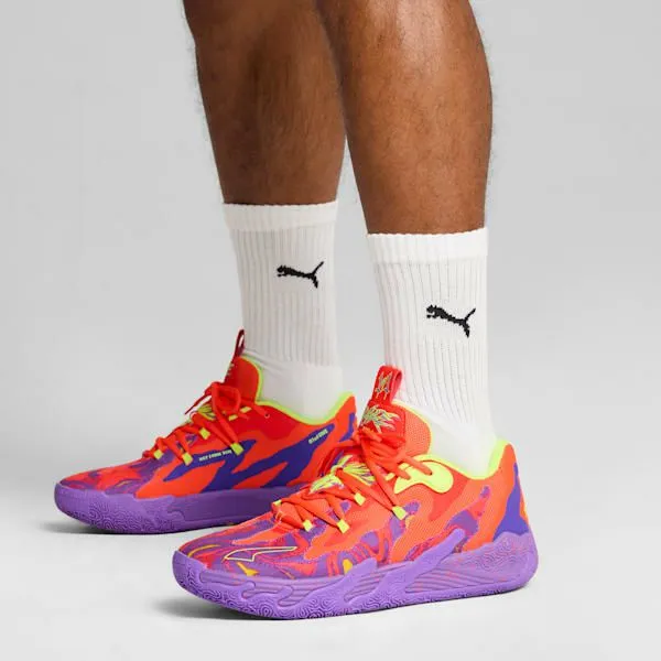 Puma Basketball PUMA X LAMELO BALL MB03 Lo Lava 039s Basketball Shoes Purple Glimmerred Blast 8211 Men Puma Basketball PUMA X LAMELO BALL MB03 Lo Lava 039s Basketball Shoes Purple Glimmerred Blast 8211 Men