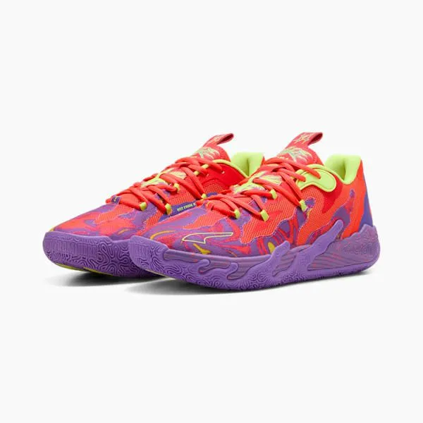Puma Basketball PUMA X LAMELO BALL MB03 Lo Lava 039s Basketball Shoes Purple Glimmerred Blast 8211 Men Puma Basketball PUMA X LAMELO BALL MB03 Lo Lava 039s Basketball Shoes Purple Glimmerred Blast 8211 Men