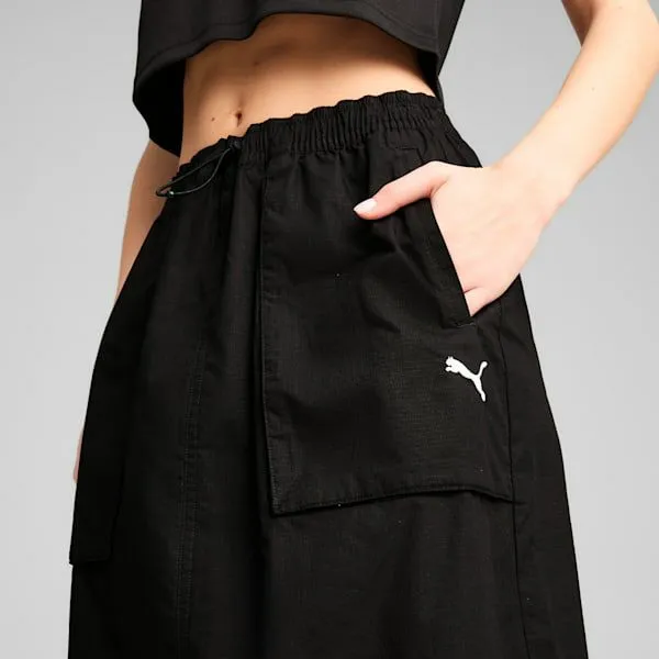 Puma Dresses and Skirts FUTURE ARCHIVE 039s ZipOff Maxi Woven Skirt Puma Black 8211 Women Puma Dresses and Skirts FUTURE ARCHIVE 039s ZipOff Maxi Woven Skirt Puma Black 8211 Women