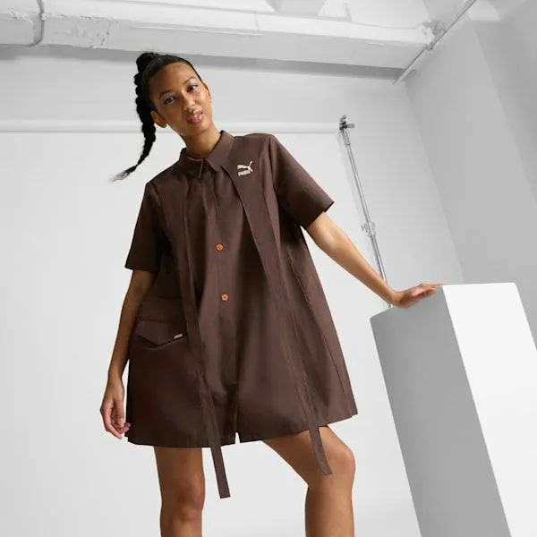 Puma Dresses and Skirts We Are Legends Renaissance 039s Shirt Dress Dark Chocolate 8211 Women Puma Dresses and Skirts We Are Legends Renaissance 039s Shirt Dress Dark Chocolate 8211 Women