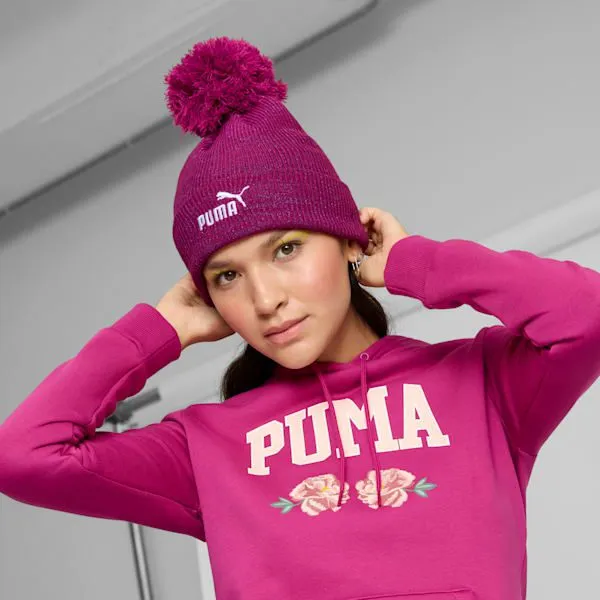 Puma Hats and Beanies 1 Logo 039s Ribbed Knit Beanie Bright Purple 8211 Women Puma Hats and Beanies 1 Logo 039s Ribbed Knit Beanie Bright Purple 8211 Women