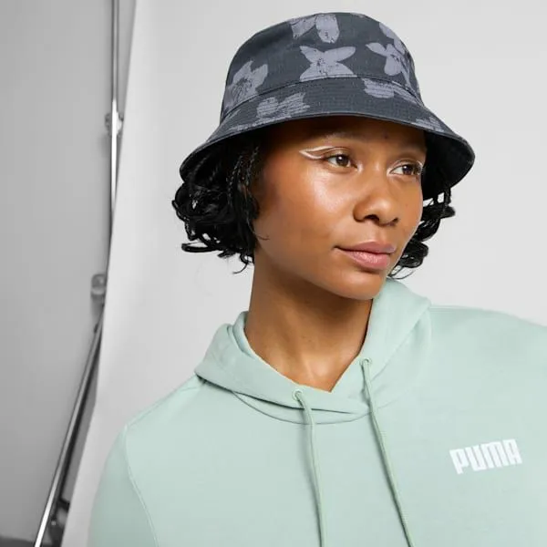 Puma Hats and Beanies Floral 039s Bucket Hat Black 8211 Women