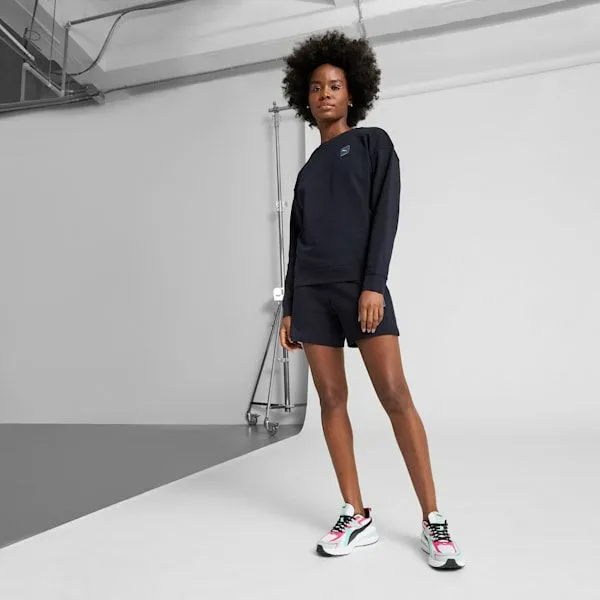 Puma Hoodies and Sweatshirts Essentials Elevated 039s Comfort Crew Sweatshirt New Navy 8211 Women