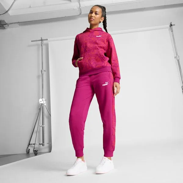 Puma Hoodies and Sweatshirts Essentials Paisley 039s Patterned Hoodie Magenta Gleam 8211 Women Puma Hoodies and Sweatshirts Essentials Paisley 039s Patterned Hoodie Magenta Gleam 8211 Women