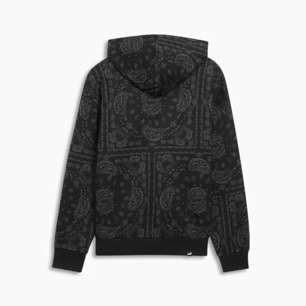 Puma Hoodies and Sweatshirts Essentials Paisley 039s Patterned Hoodie Puma Black 8211 Women