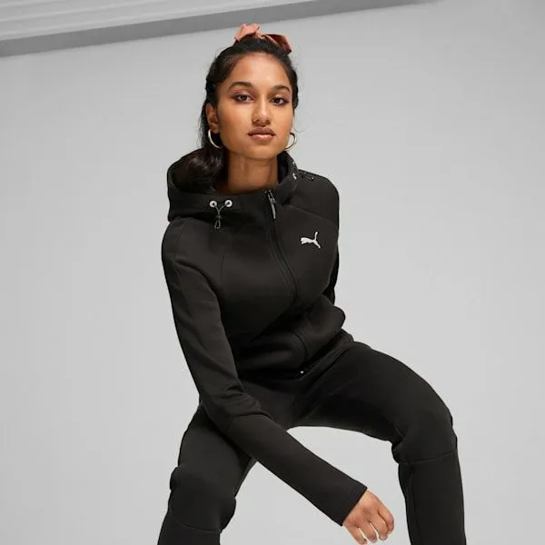 Puma Hoodies and Sweatshirts EvoSTRIPE 039s ZipUp Sweatshirt Puma Black 8211 Women Puma Hoodies and Sweatshirts EvoSTRIPE 039s ZipUp Sweatshirt Puma Black 8211 Women