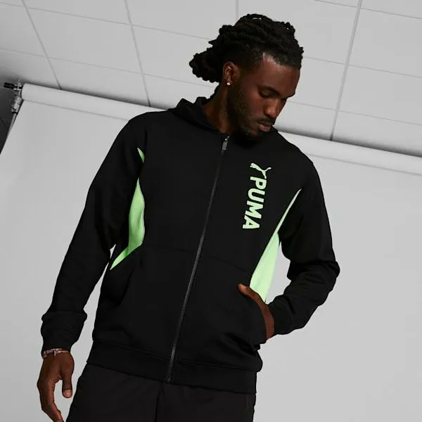 Puma Hoodies and Sweatshirts PUMA Fit 039s Hooded ZipUp Training Jacket Puma Blackspeed Green 8211 Men Puma Hoodies and Sweatshirts PUMA Fit 039s Hooded ZipUp Training Jacket Puma Blackspeed Green 8211 Men