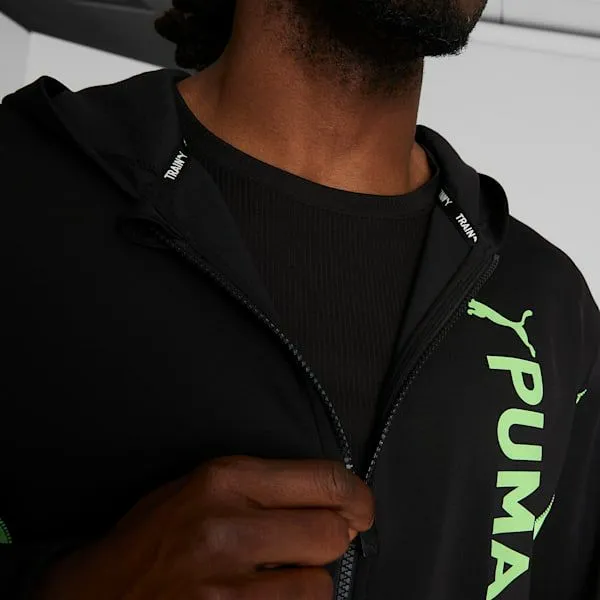 Puma Hoodies and Sweatshirts PUMA Fit 039s Hooded ZipUp Training Jacket Puma Blackspeed Green 8211 Men Puma Hoodies and Sweatshirts PUMA Fit 039s Hooded ZipUp Training Jacket Puma Blackspeed Green 8211 Men