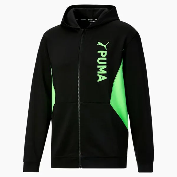 Puma Hoodies and Sweatshirts PUMA Fit 039s Hooded ZipUp Training Jacket Puma Blackspeed Green 8211 Men Puma Hoodies and Sweatshirts PUMA Fit 039s Hooded ZipUp Training Jacket Puma Blackspeed Green 8211 Men