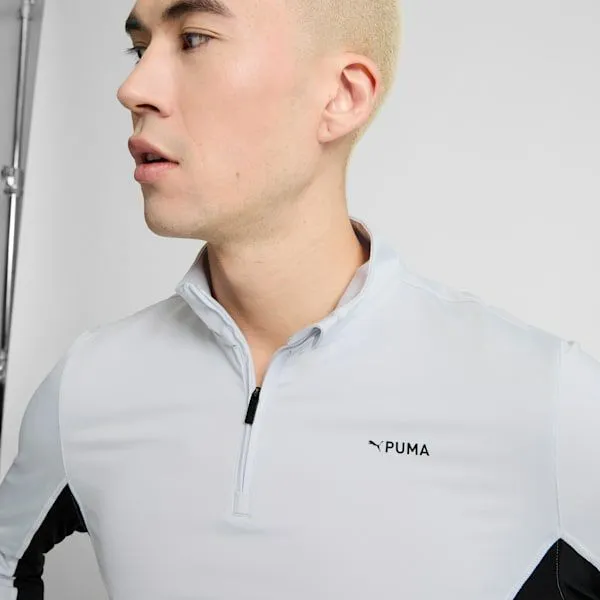 Puma Hoodies and Sweatshirts PUMA Fit 039s QuarterZip Training Jacket Silver Mist 8211 Men Puma Hoodies and Sweatshirts PUMA Fit 039s QuarterZip Training Jacket Silver Mist 8211 Men