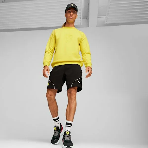 Puma Hoodies and Sweatshirts Scuderia Ferrari Big Shield 039s Motorsport Crew Neck Sweatshirt Speed Yellow 8211 Men Puma Hoodies and Sweatshirts Scuderia Ferrari Big Shield 039s Motorsport Crew Neck Sweatshirt Speed Yellow 8211 Men