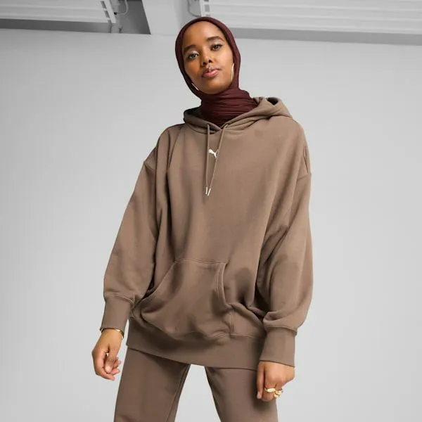 Puma Hoodies and Sweatshirts Wardrobe Essentials 039s Oversized Hoodie Totally Taupe 8211 Women Puma Hoodies and Sweatshirts Wardrobe Essentials 039s Oversized Hoodie Totally Taupe 8211 Women