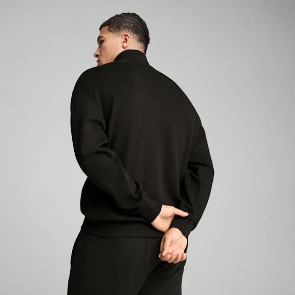 Puma Hoodies and Sweatshirts WARDROBE ESSENTIALS 039s Relaxed HalfZip Crew Puma Black 8211 Men Puma Hoodies and Sweatshirts WARDROBE ESSENTIALS 039s Relaxed HalfZip Crew Puma Black 8211 Men