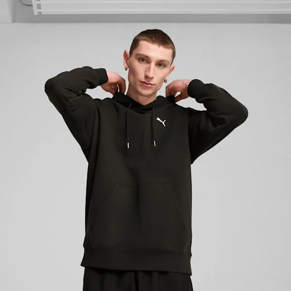 Puma Hoodies and Sweatshirts WARDROBE ESSENTIALS 039s Relaxed Hoodie Puma Black 8211 Men