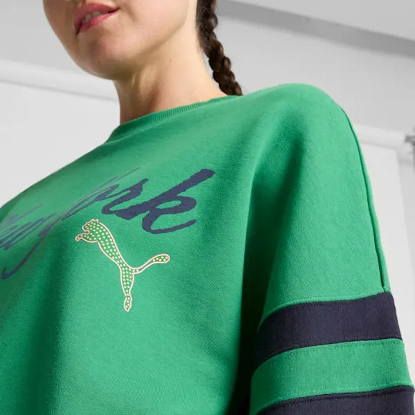Puma Hoodies and Sweatshirts Wardrobe Essentials Bright Lights NYC Flagship 039s Crew Sweatshirt Archive Green 8211 Women Puma Hoodies and Sweatshirts Wardrobe Essentials Bright Lights NYC Flagship 039s Crew Sweatshirt Archive Green 8211 Women