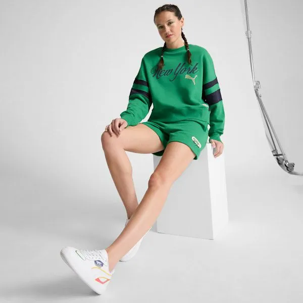 Puma Hoodies and Sweatshirts Wardrobe Essentials Bright Lights NYC Flagship 039s Crew Sweatshirt Archive Green 8211 Women Puma Hoodies and Sweatshirts Wardrobe Essentials Bright Lights NYC Flagship 039s Crew Sweatshirt Archive Green 8211 Women