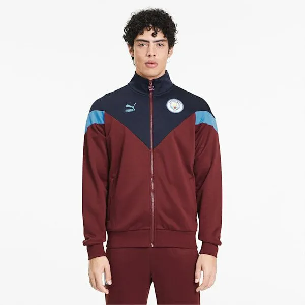 Puma Jackets and Outerwear Manchester City FC Iconic MCS 039s Track Jacket Cordovanpeacoat 8211 Men Puma Jackets and Outerwear Manchester City FC Iconic MCS 039s Track Jacket Cordovanpeacoat 8211 Men