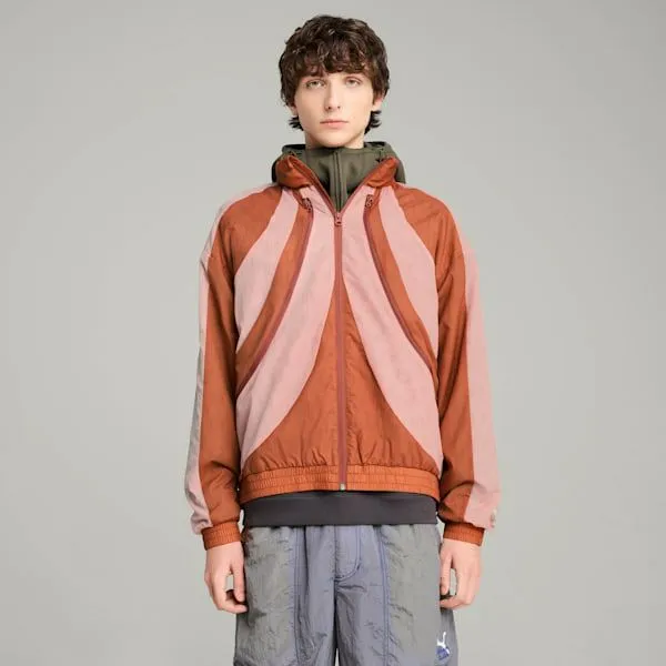 Puma Jackets and Outerwear PUMA X KIDSUPER 039s Windbreaker Pink Fruit 8211 Men Puma Jackets and Outerwear PUMA X KIDSUPER 039s Windbreaker Pink Fruit 8211 Men