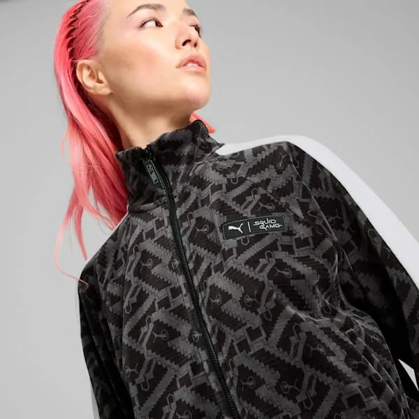Puma Jackets and Outerwear PUMA X SQUID GAME T7 039s Track Jacket Puma Black 8211 Women Puma Jackets and Outerwear PUMA X SQUID GAME T7 039s Track Jacket Puma Black 8211 Women
