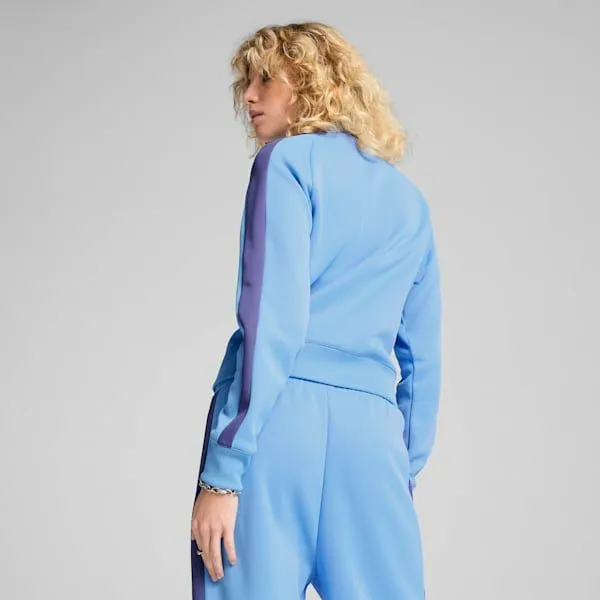 Puma Jackets and Outerwear T7 ALWAYS ON 039s Short Track Jacket Team Light Blue 8211 Women